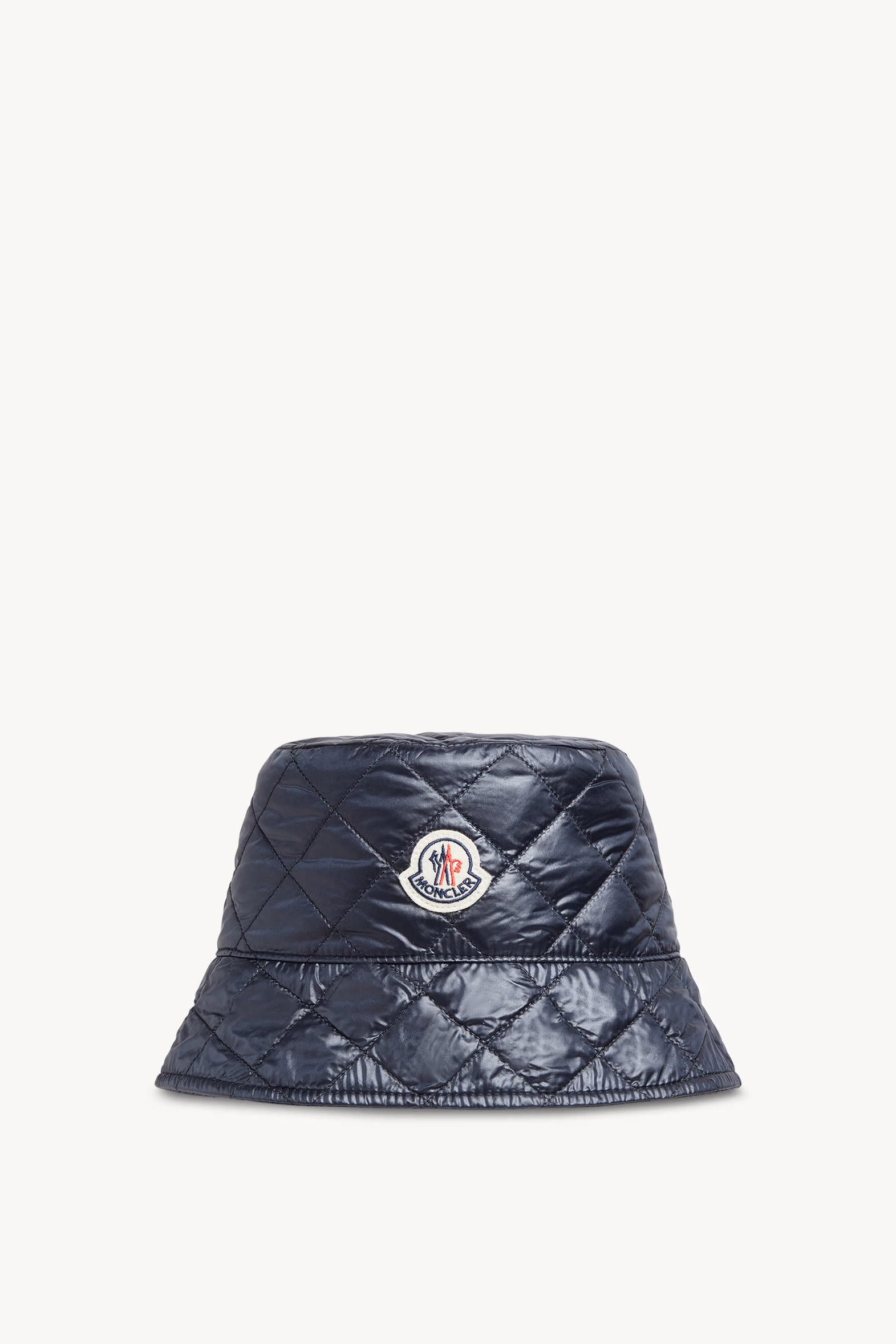 Diamond-Quilted Padded Bucket Hat Women Navy Blue Moncler 0